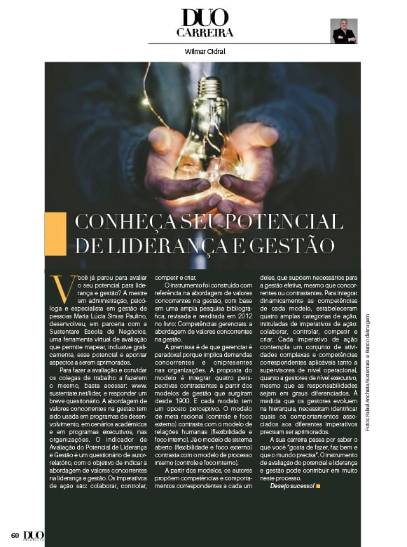 Na Duo Carreira de setembro, conheça seu potencial de liderança e gestão