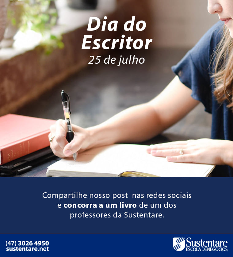 Dia do Escritor é celebrado com sorteio de livro