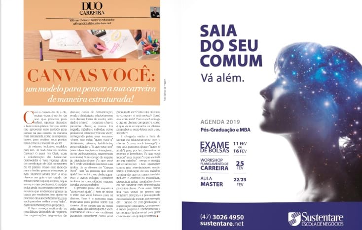 Coluna Duo Carreira de dezembro traz artigo sobre o modelo Canvas
