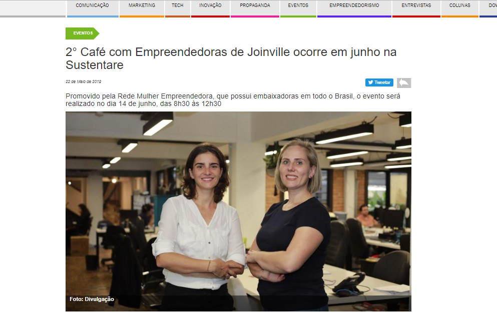 Portal Acontecendo Aqui divulga 2° Café com Empreendedoras, na Sustentare