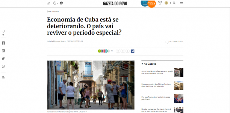 Professor Gunther Rudzit é entrevistado sobre a crise em Cuba