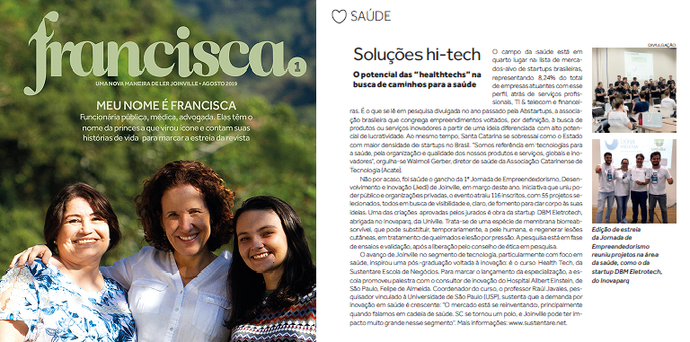 Revista Francisca aborda o potencial das “healthtechs” e cita novo curso da Sustentare 