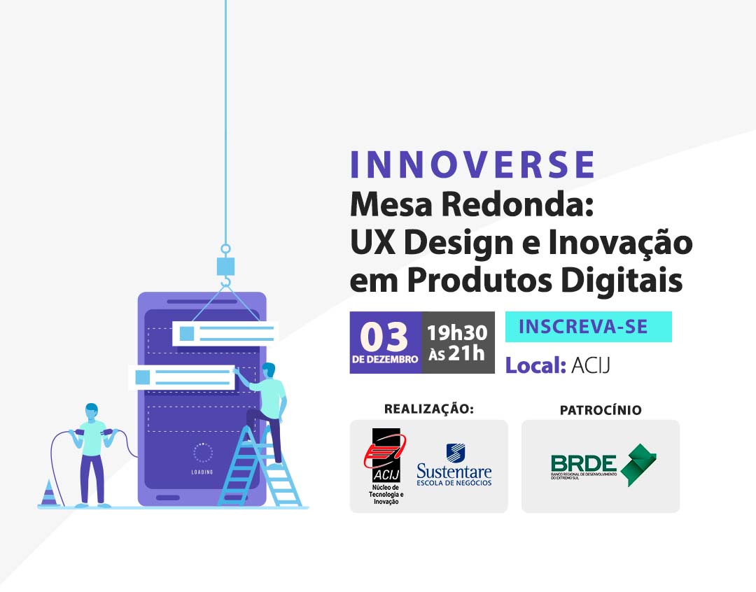 Acontecendo Aqui destaca Mesa Redonda sobre UX com profissionais do Nubank e Conta Azul 