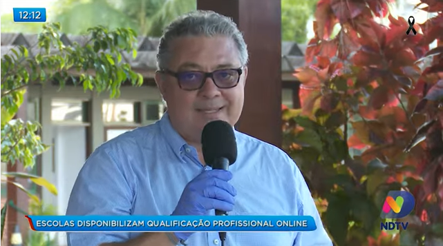 Diretor da Sustentare e aluna são entrevistados na NDTV sobre aulas online