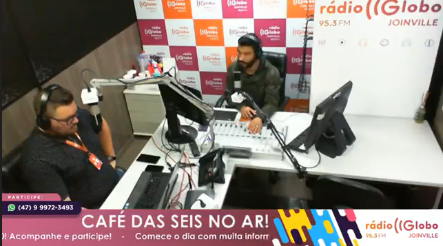 Professor Ricardo Farah é entrevistado na Rádio Globo Joinville sobre o Setembro Amarelo