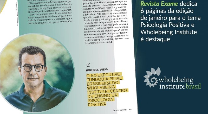Professor Henrique Bueno é entrevistado pela Exame sobre Psicologia Positiva